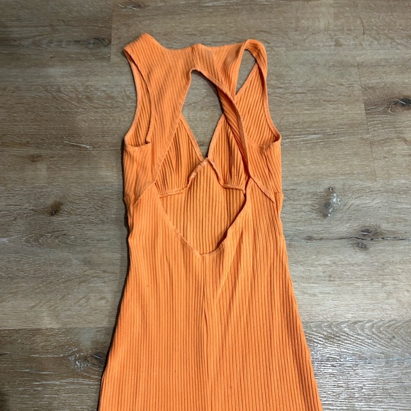 Reformation orange knit dress - Picture 4 of 6